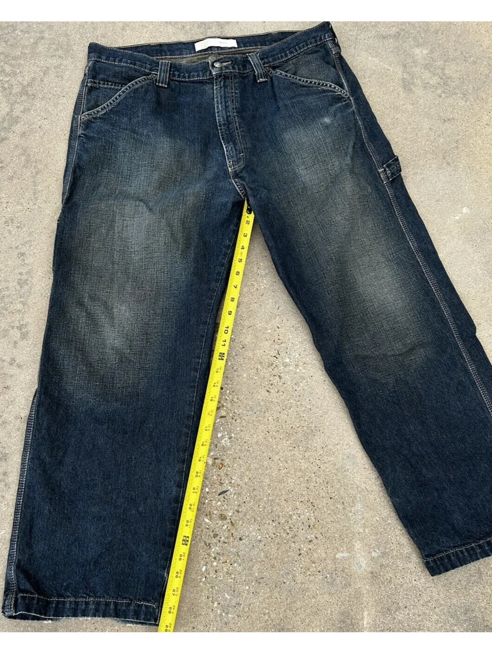 Levi Signature Gold Denim Jeans Men's Size W40xL30 Relaxed Straight Blue Stretch
